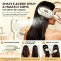 3-in-1 electric mist detangling and scalp massage brush