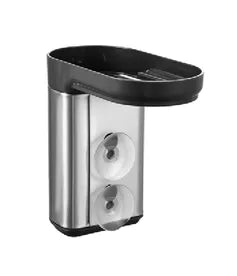 Compact in-sink sponge holder attached with suction cups